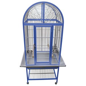**Collection Only*** King`s Aluminium ACA2522 Arch Top Parrot Cage Blue