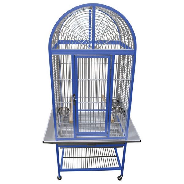 **Collection Only*** King`s Aluminium ACA2522 Arch Top Parrot Cage Blue