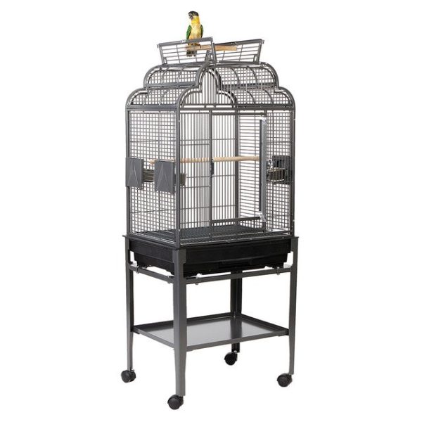 Peru Top Opening Parrot Cage with Stand – Antique