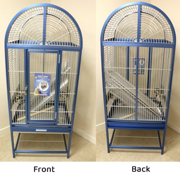 **Collection Only*** King`s Aluminium ACA2522 Arch Top Parrot Cage Blue - Image 3
