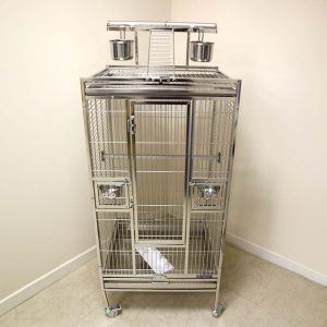 Prevue Stainless Steel Play Top Medium Parrot Cage